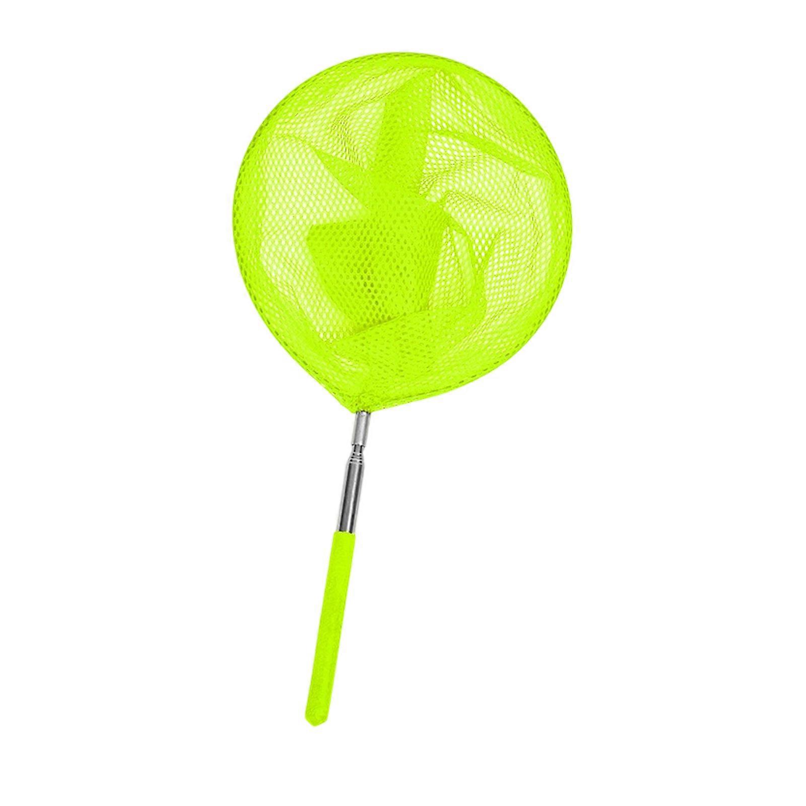 Children Retractable Long Handle Dip Net Outdoor Butterfly Catcher Tool Fish Tanks Shrimp Net Fish Tanks Filter Net  Yellow