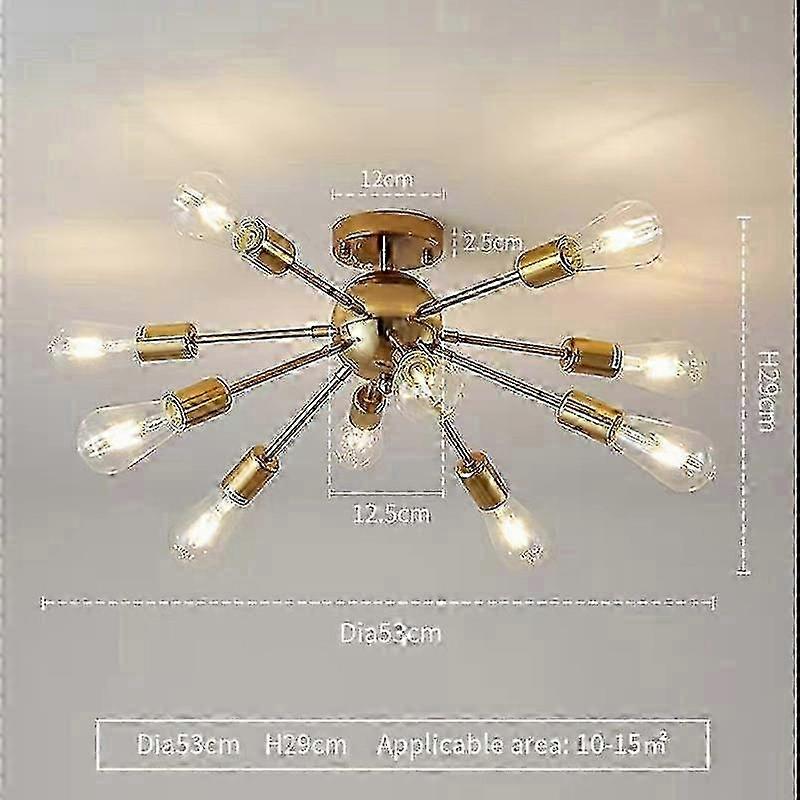 Creative Branch Shaped Ceiling Light for Living Room Dining Room Bedroom and Guest Room