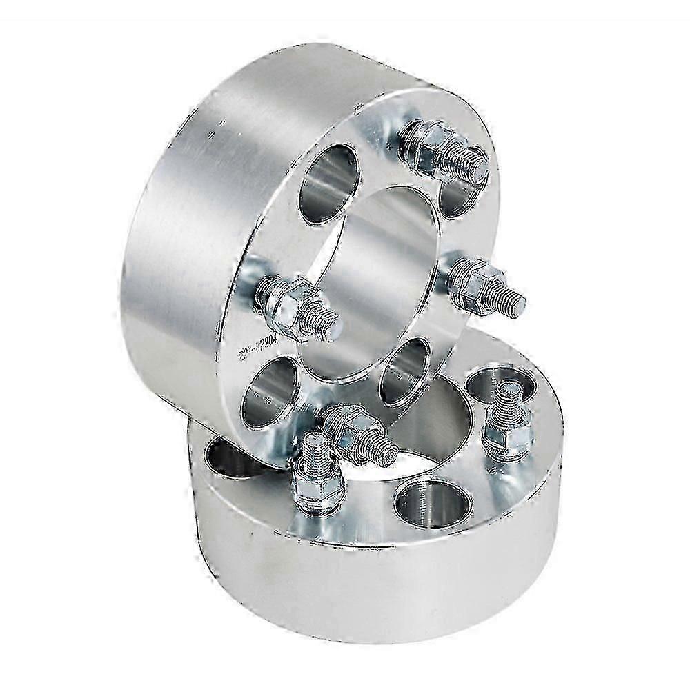 2個 2フィート 4/137 4x137 ATVホイールスペーサー、CanAm Bombardier Outlander Commander Kawasaki Bayou UTV対応 (シルバー)