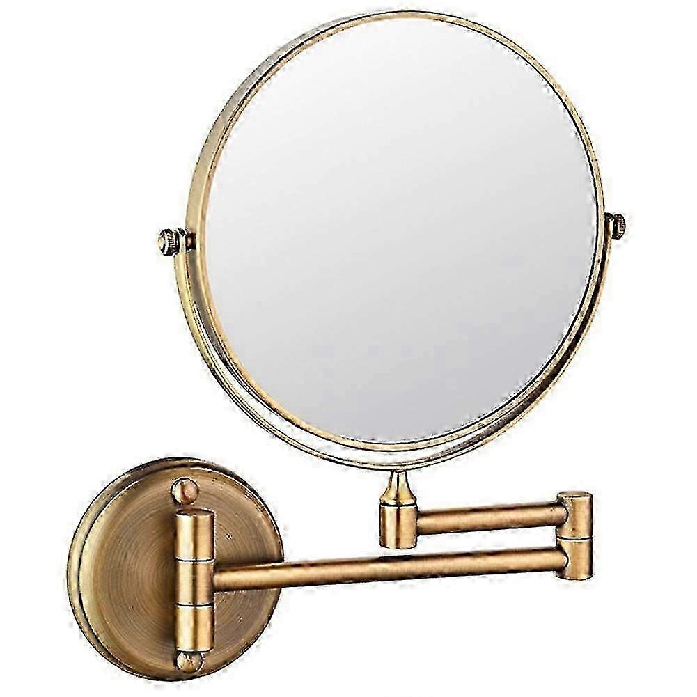 Wall Mounted Makeup Mirror 6-incho-sided Rotating Extendable Folding Chrome 1x/5x, Archaize 1x/3x