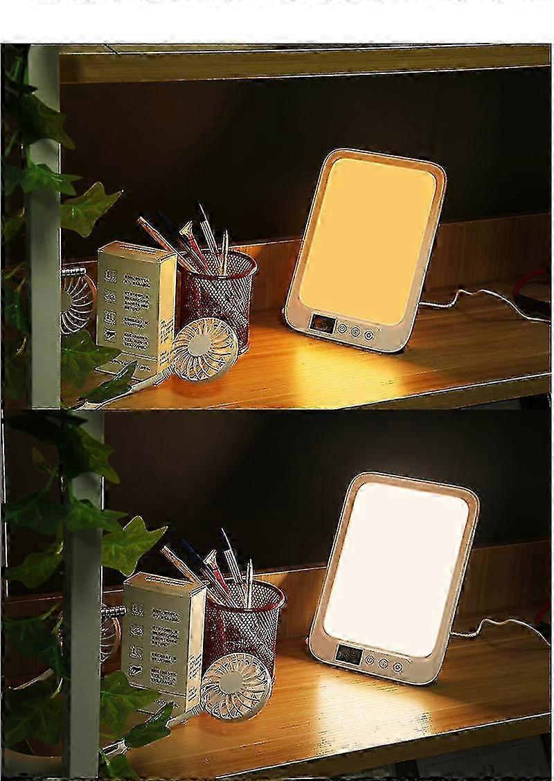 10000 Lux Light Therapy Lamp, 3 Colors & 6 Brightness Levels, for Seasonal Depression, Timer & Display, Touch Control