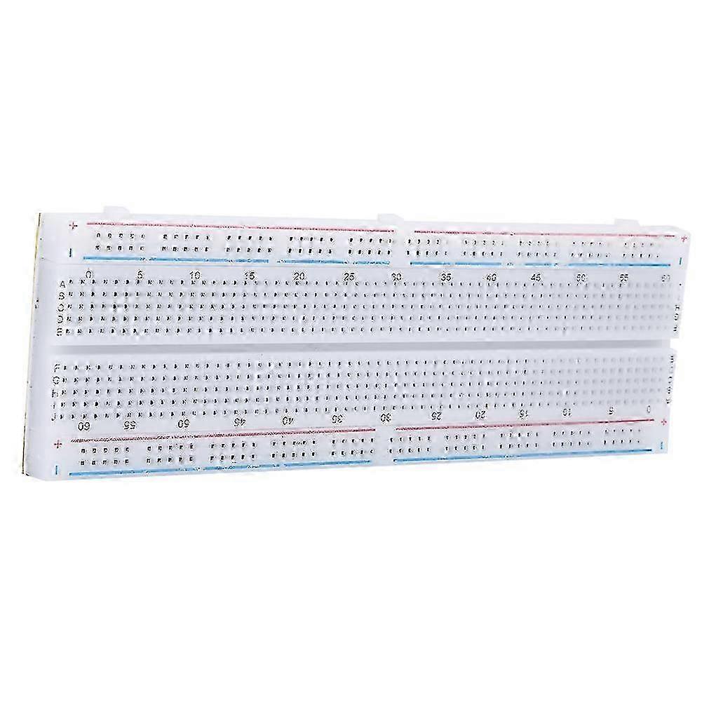 830 Tie Points Solderless Breadboard 5.6x16.5cm White Testing Board