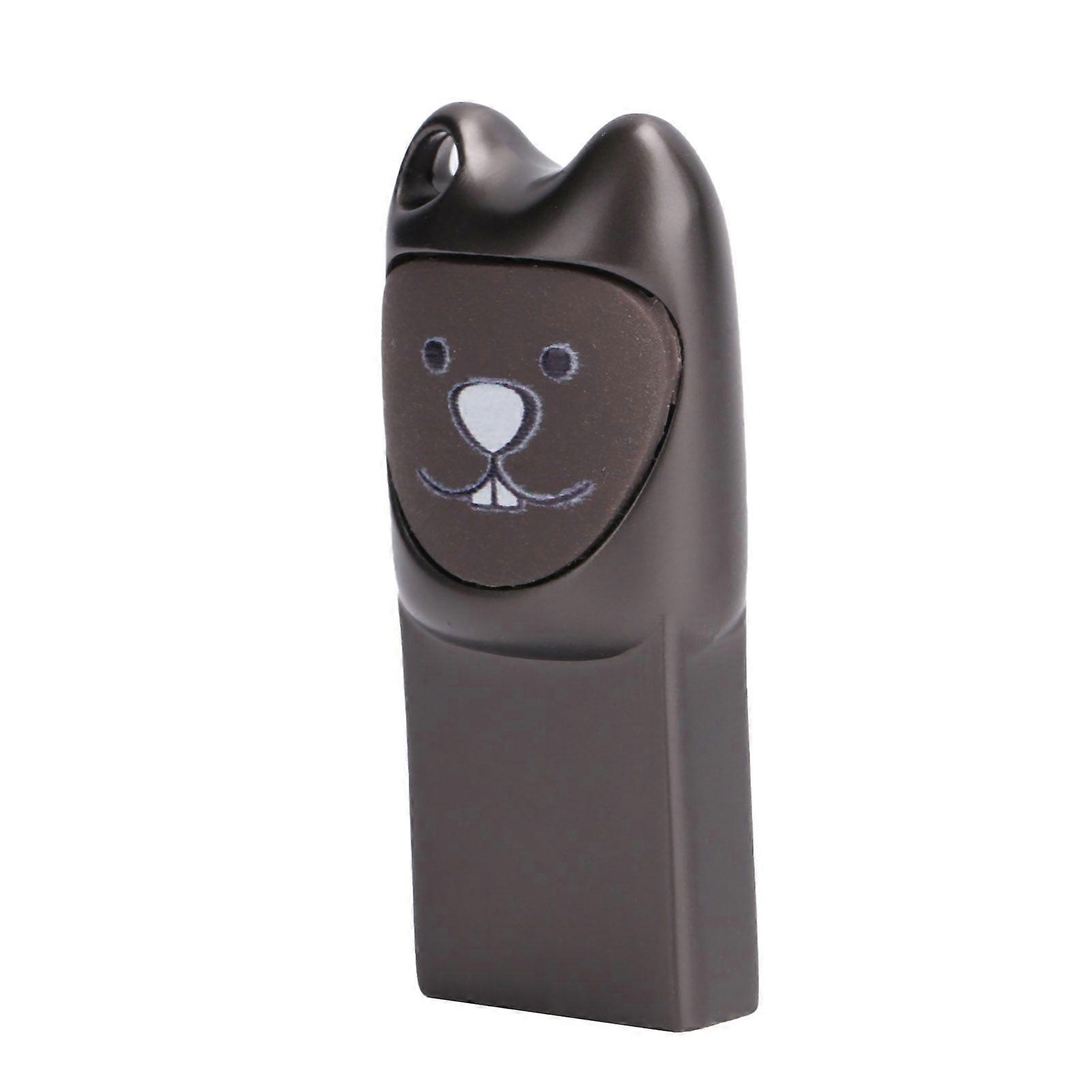 Flash Drive Metal Cartoon Pattern USB 2.0 U Disk File Transfer Device for Android AdapterGray 16GSH