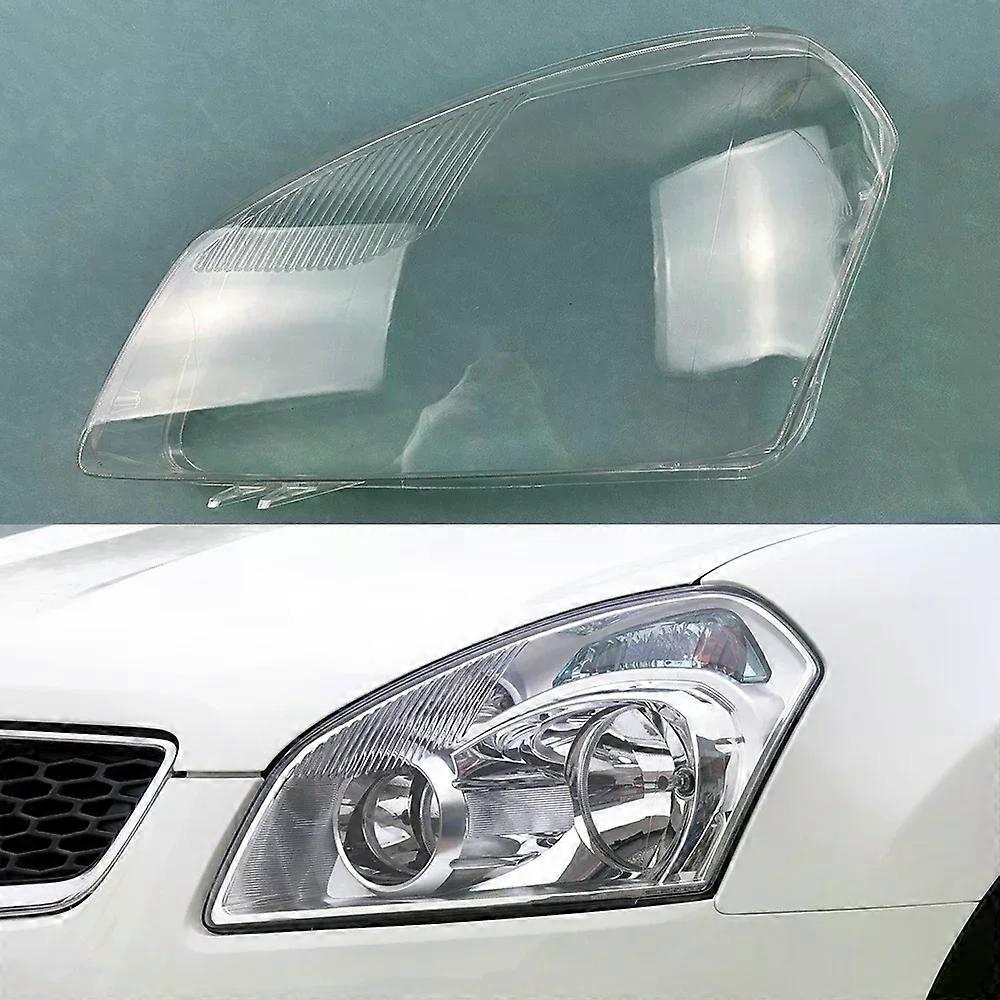 For Nissan Qashqai 2008~2015 Headlamp Cover Transparent Lamp Headlight Shell Lens Plexiglass Replace The Original Lampshade