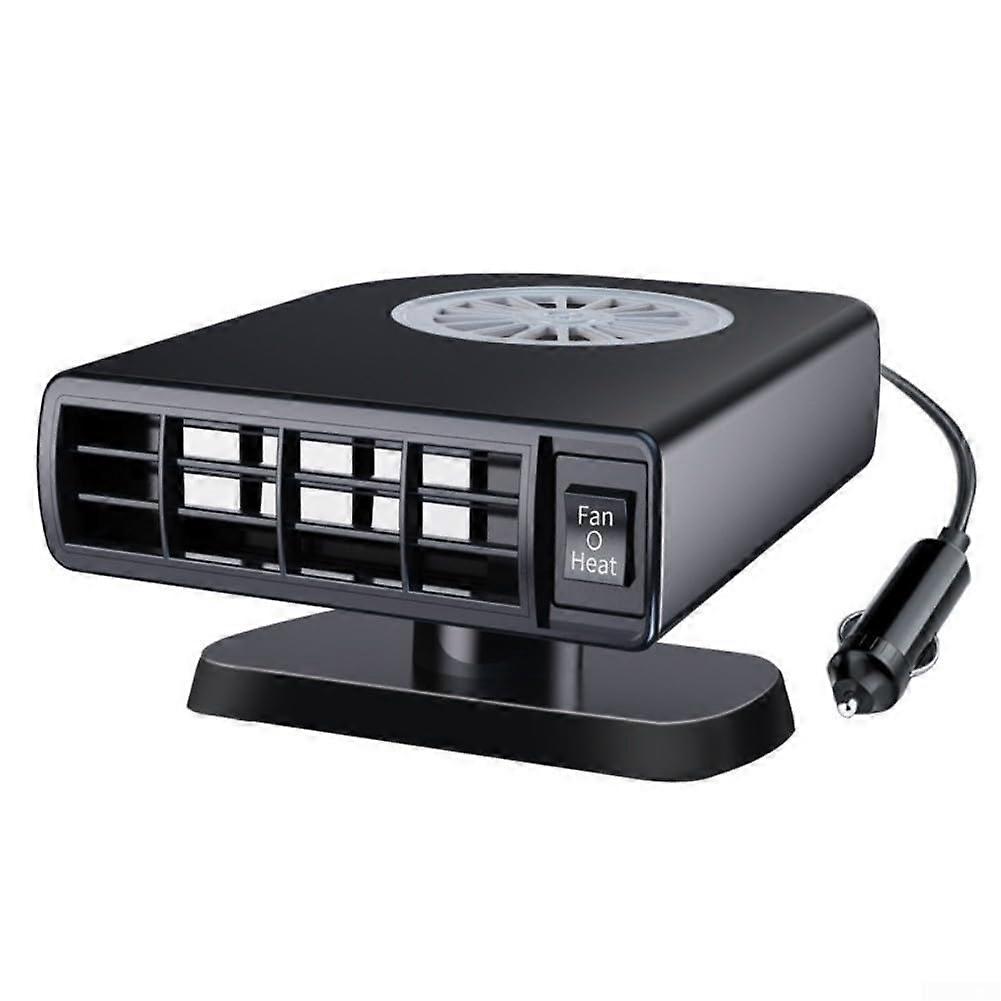 12V 150W Portable Car Heater With 360 Degree Rotation For Windscreen Defogging And Cabin Heating In Cars, SUVs Std Ver