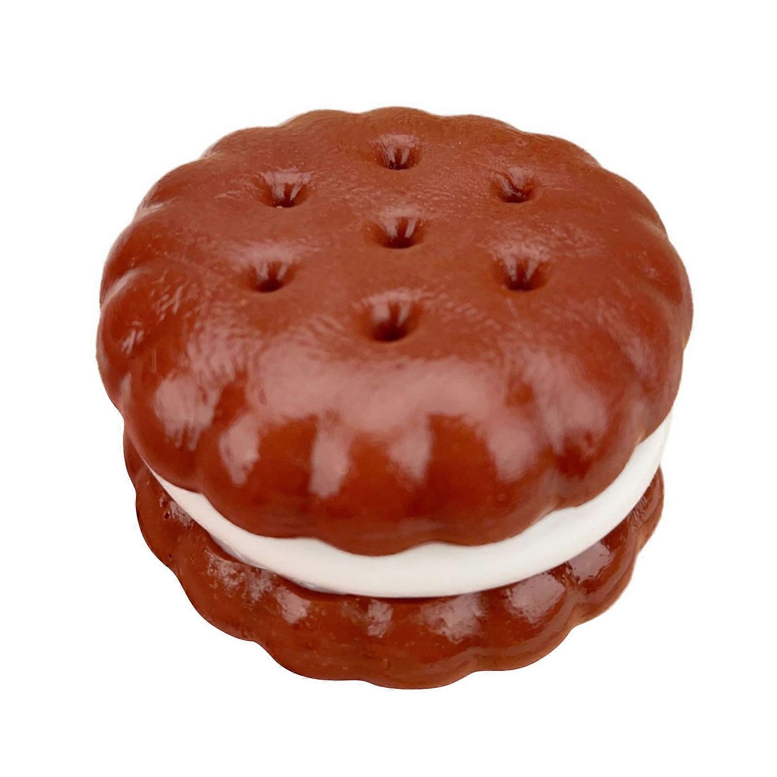 Sandwich Cookie Squeeze Toy For Hand Relaxation Stress Reduction Sensory Squeezable Toy for Office and Student Soothing Multicolor