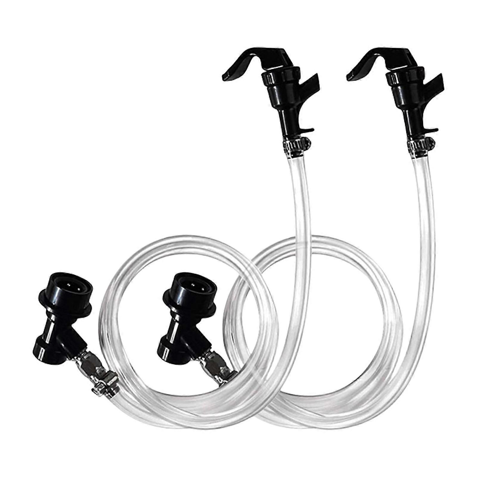 Leak Proof Beer Faucet System for BBQs and Weddings Ball Lock Beer Line Assembly Practical Home Brewing Accessory Multicolor