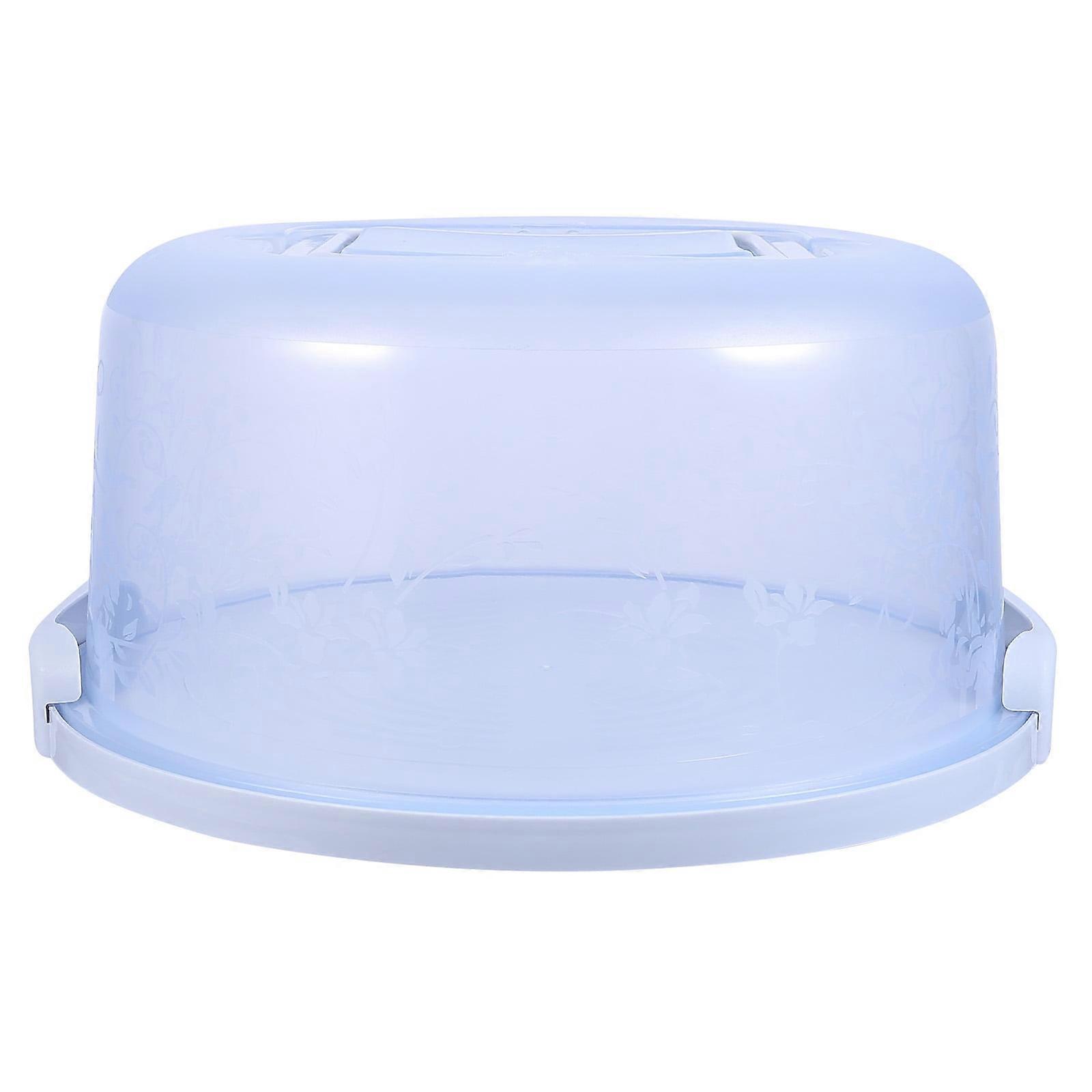 Handheld Cake Holder Portable Round Cupcake Carrier Cake Saver with Locking Lid