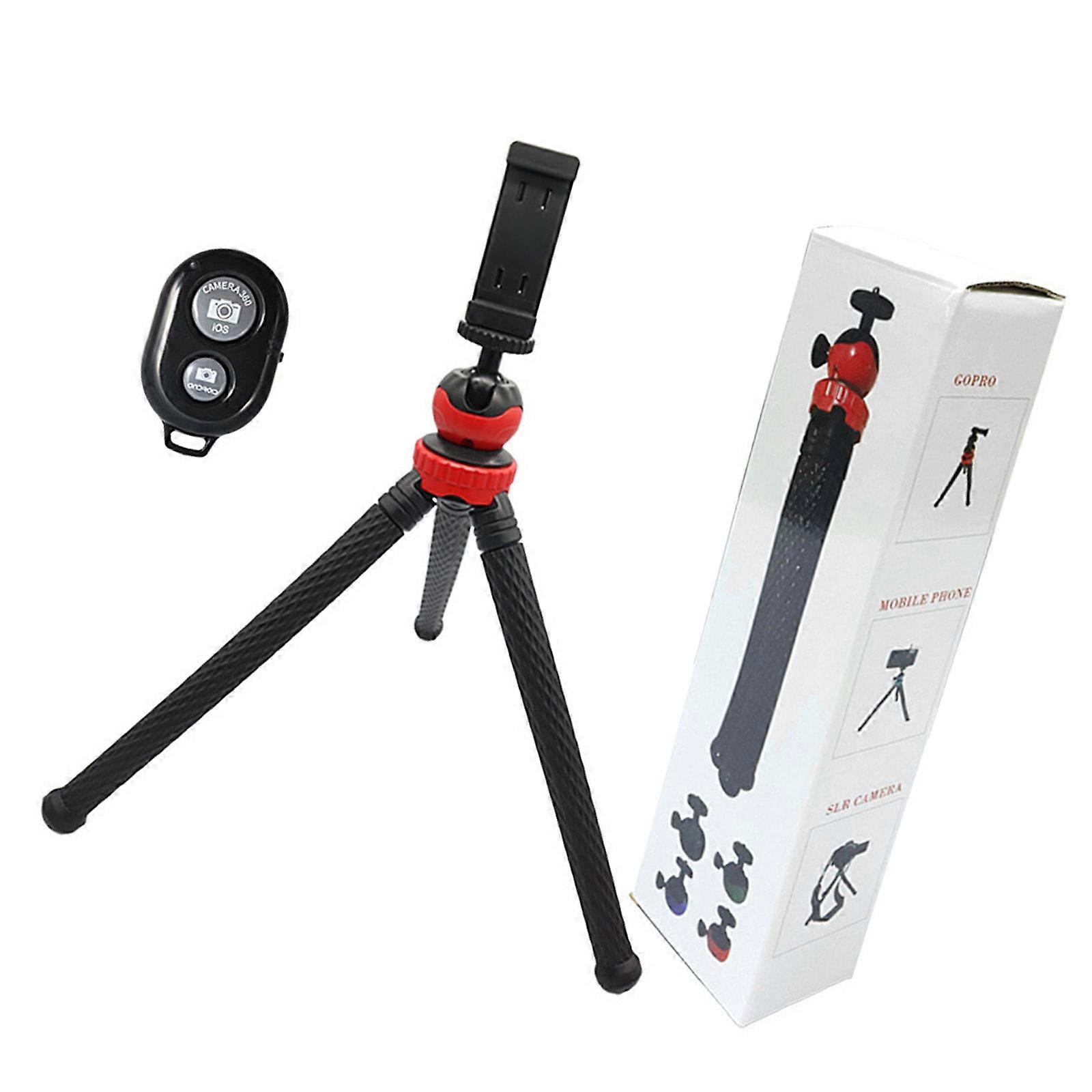 Phone Tripod Octopuses Tripod with Wireless Remote Phone Holder Mount Phone Tripod Cellphone Tripod Camera Tripod Travel Multicolor