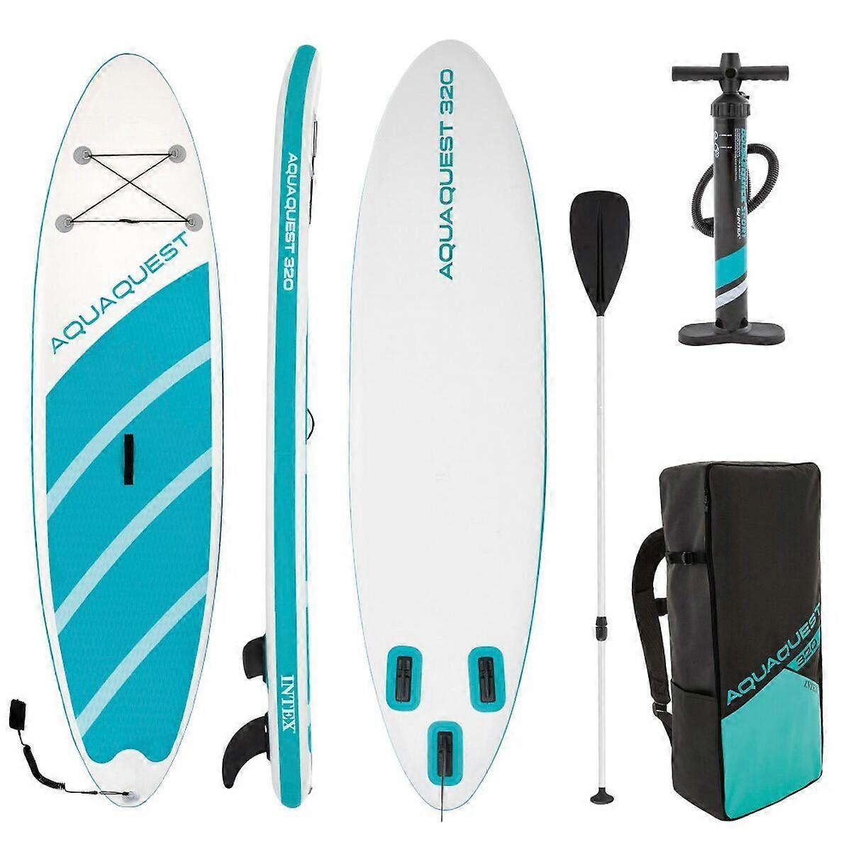 Inflatable Paddle Surf Board with Accessories Intex Aqua Quest 320 Sup