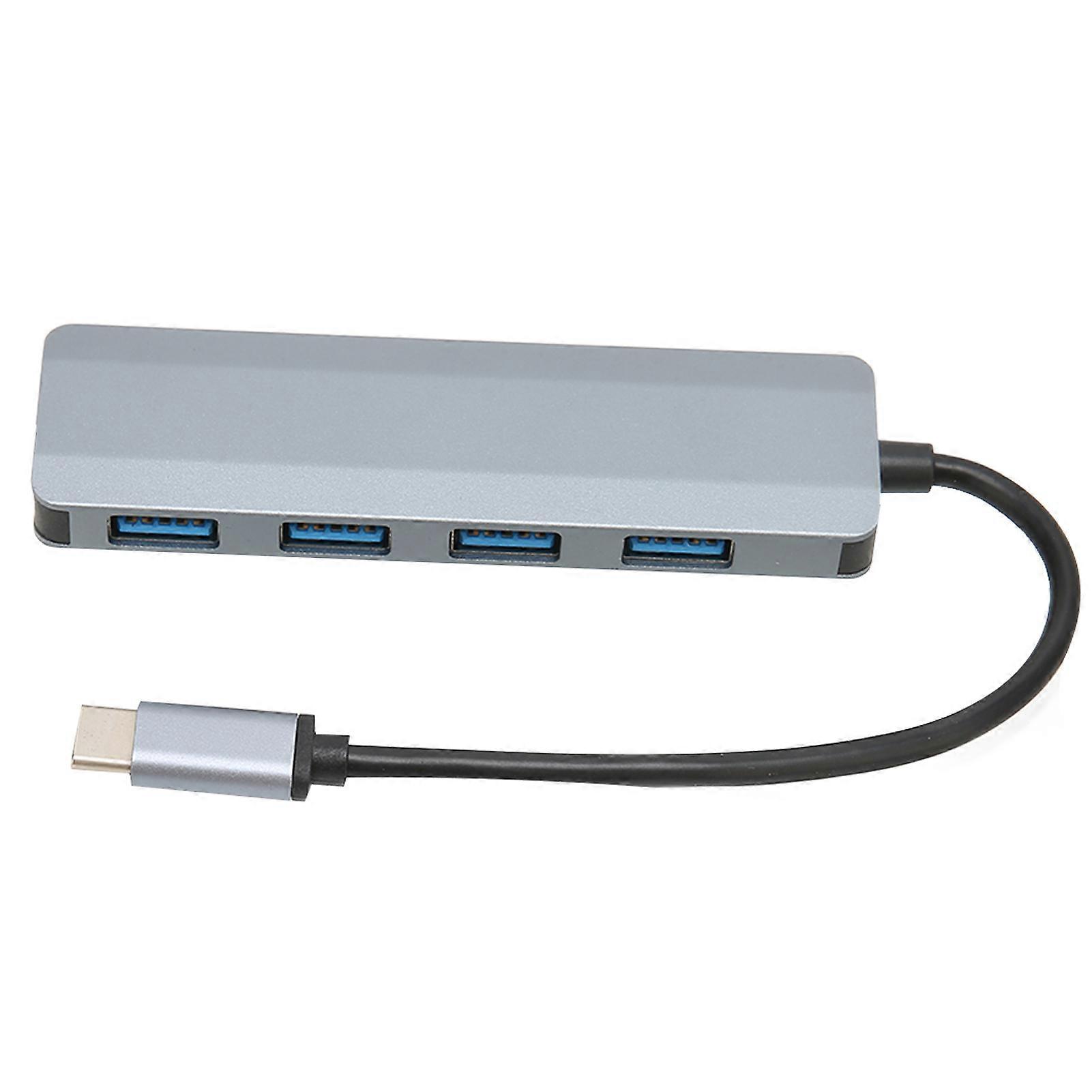 USB C Splitter 4 USB 3.0 Port Aluminum Alloy Material Type C Interface Portable Hub Adapter for Galaxy Note 10