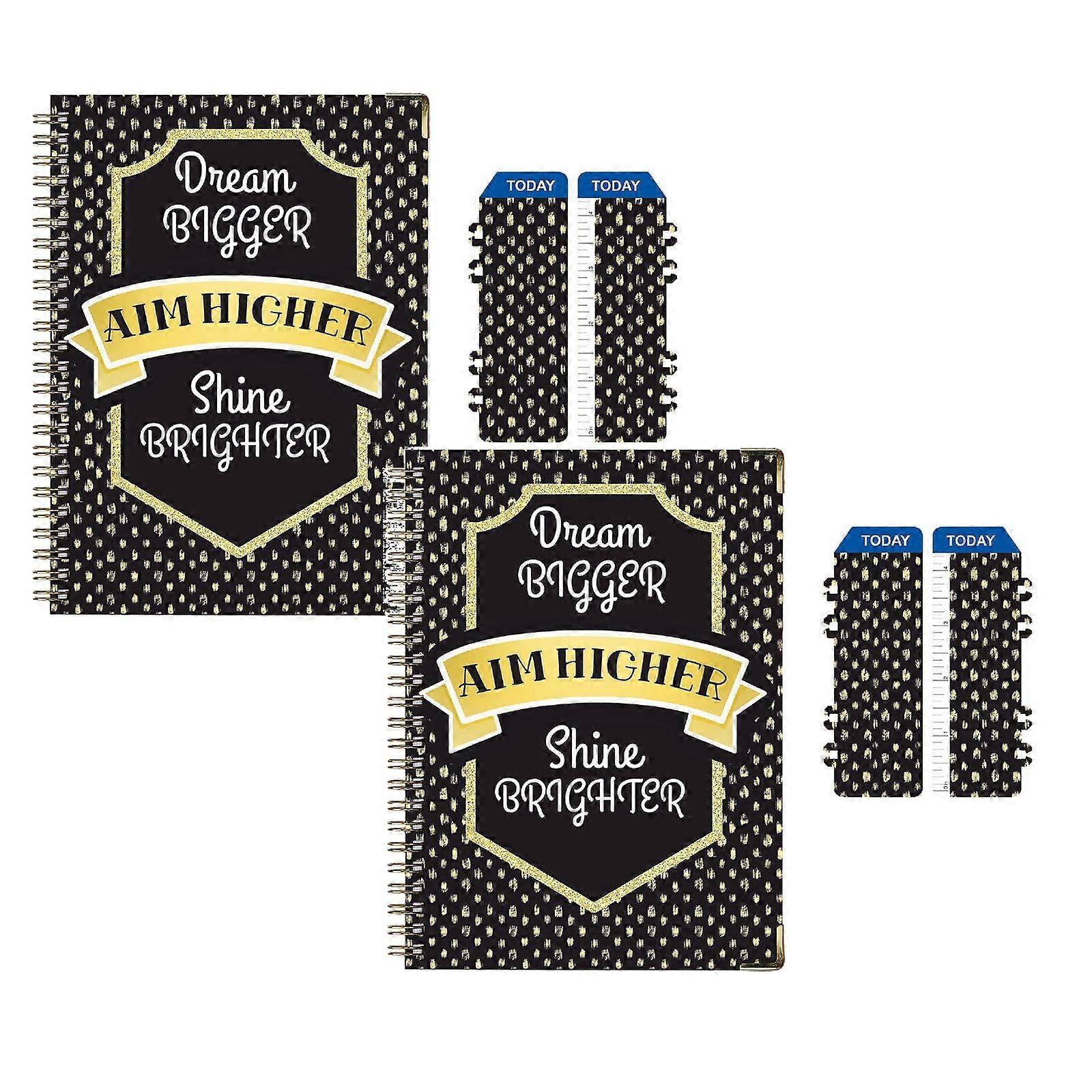 Xubond Notebook 2025 Academic Planner July To 2025 Monthly Tabs Daily Organizer Twin Wire Binding Pocket Folder Sticky Notes Tools