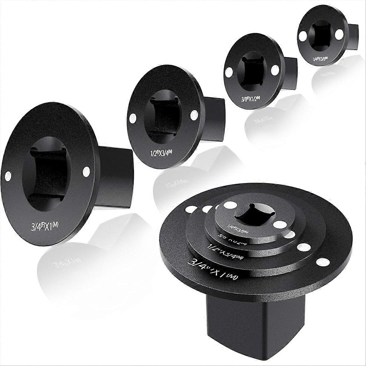 4PCS Low Profile Socket Adapter Set, Drive Ratchet for Tight Spaces 3/4" to 1", 1/2" to 3/4", 3/8" t