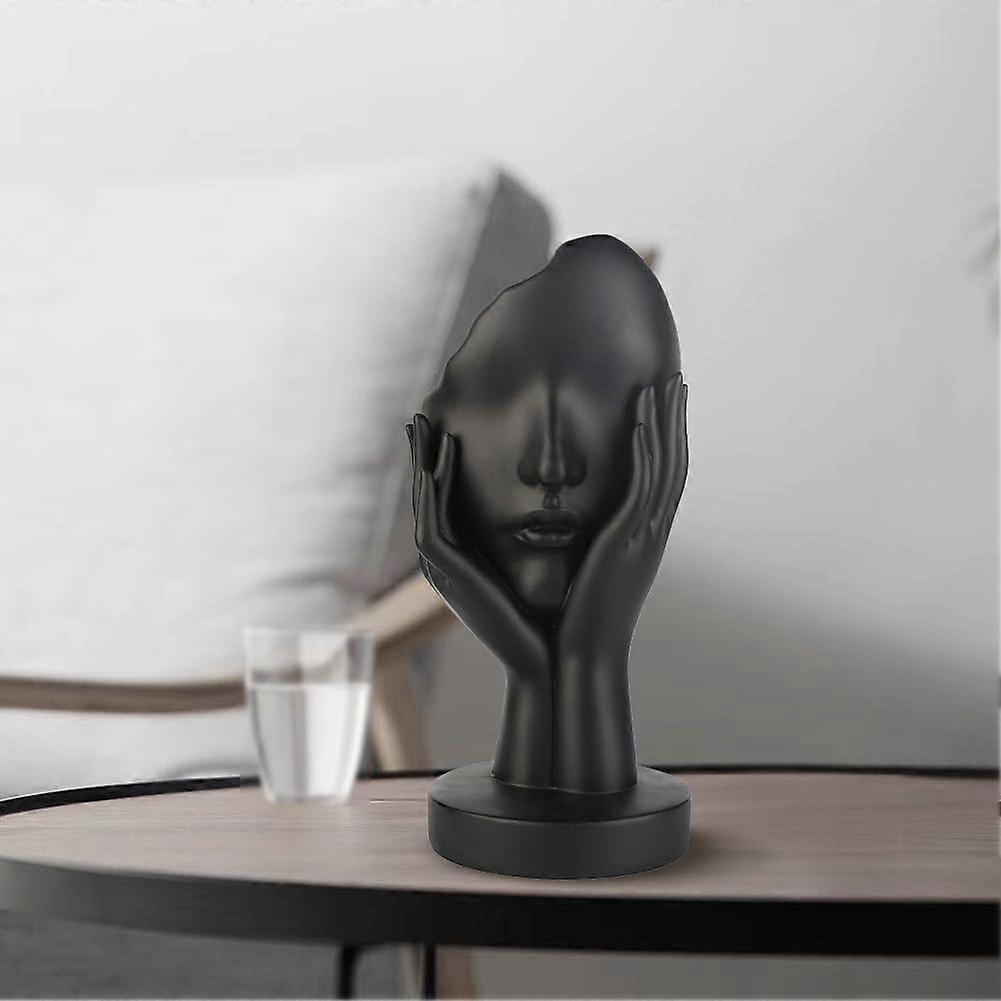 Thinker Statue Resin Sculpture – Modern Abstract Minimalist Art for Living Room, Office, Desk Decor