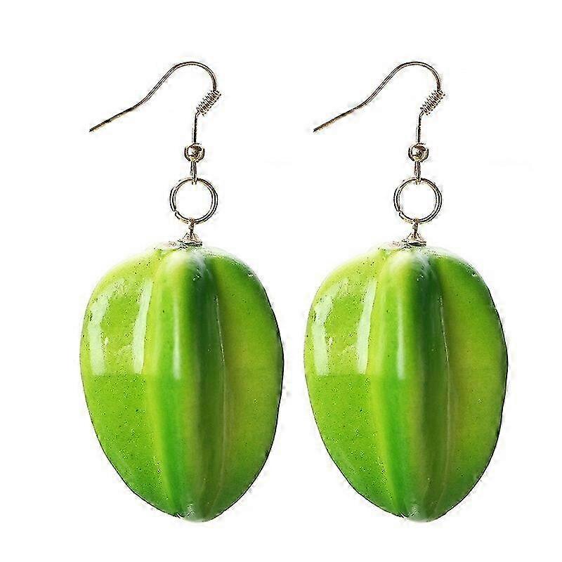 Creative Fruit Earrings Lovely Strawberry Orange Ear Hooks Cute Simulation Fruit A01