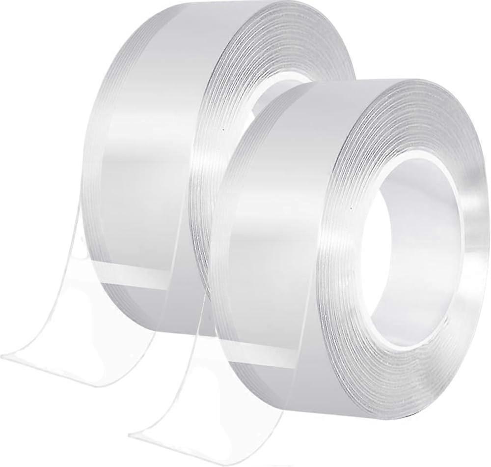 Double Sided Tape Heavy Duty - Double Sided Sticky Tape Reusable Removable Traceless Strong Mounting Nano Tape for Carpet, Photos Wall, Posters, Kitc