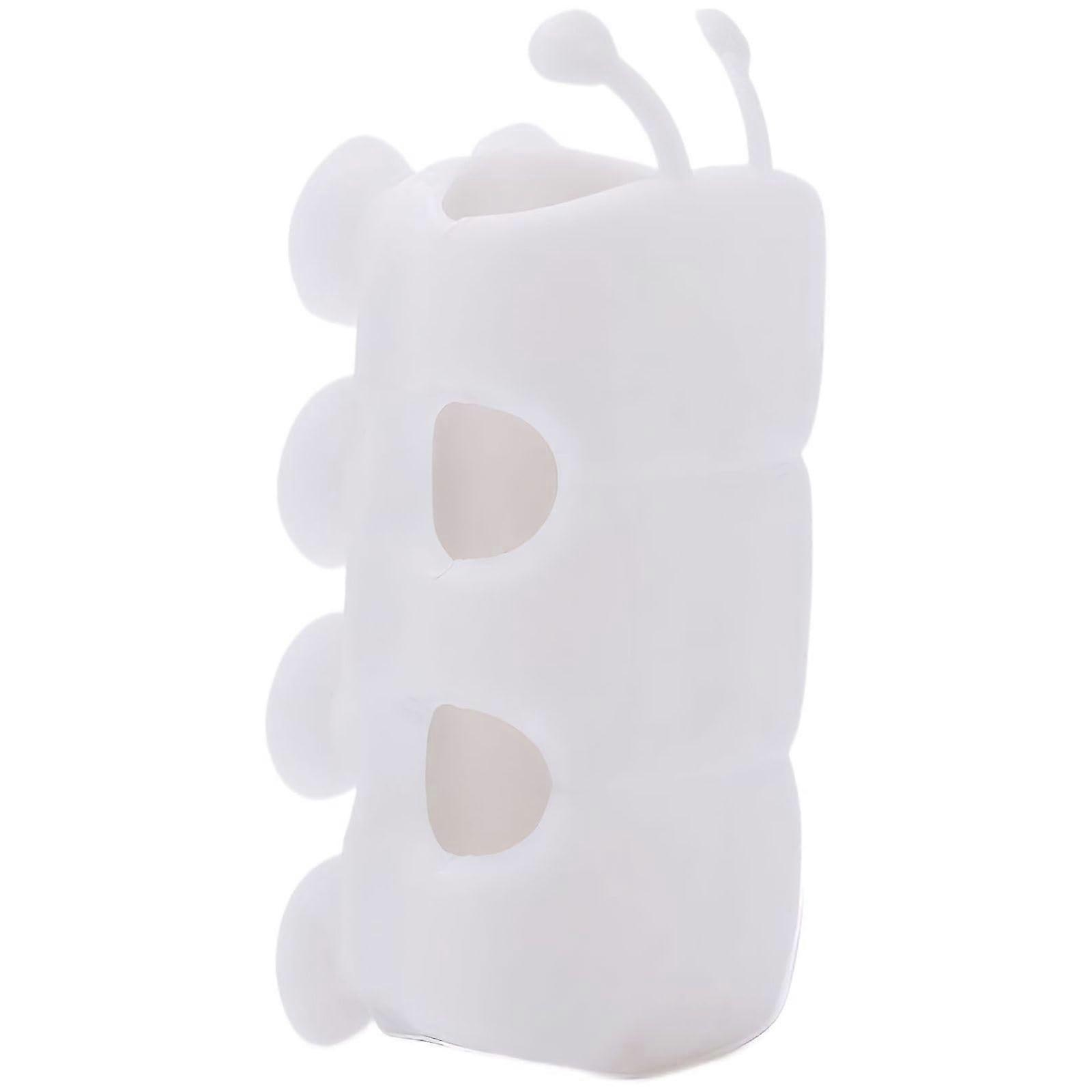 Shower Head Holder No Drill Suction Cup Mount for Renter Friendly Bathroom Storage White