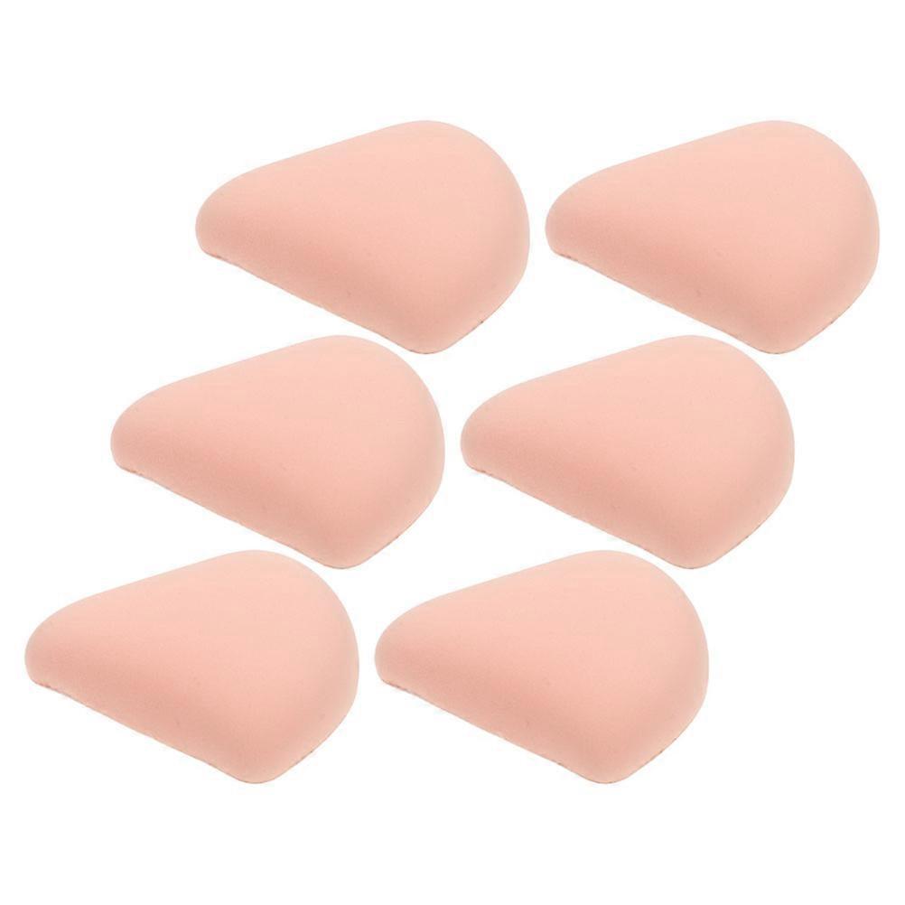 Khaki Makeup Powder Sponge Set for Dual Use Foundation 6Pcs