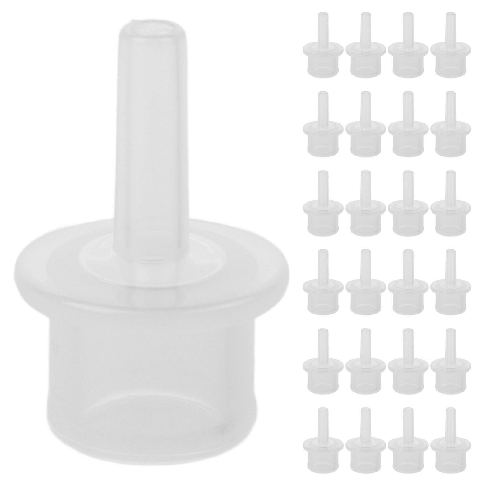 Transparent Straw Connector for Feeder Bottle Hose Adapter 50Pcs Set