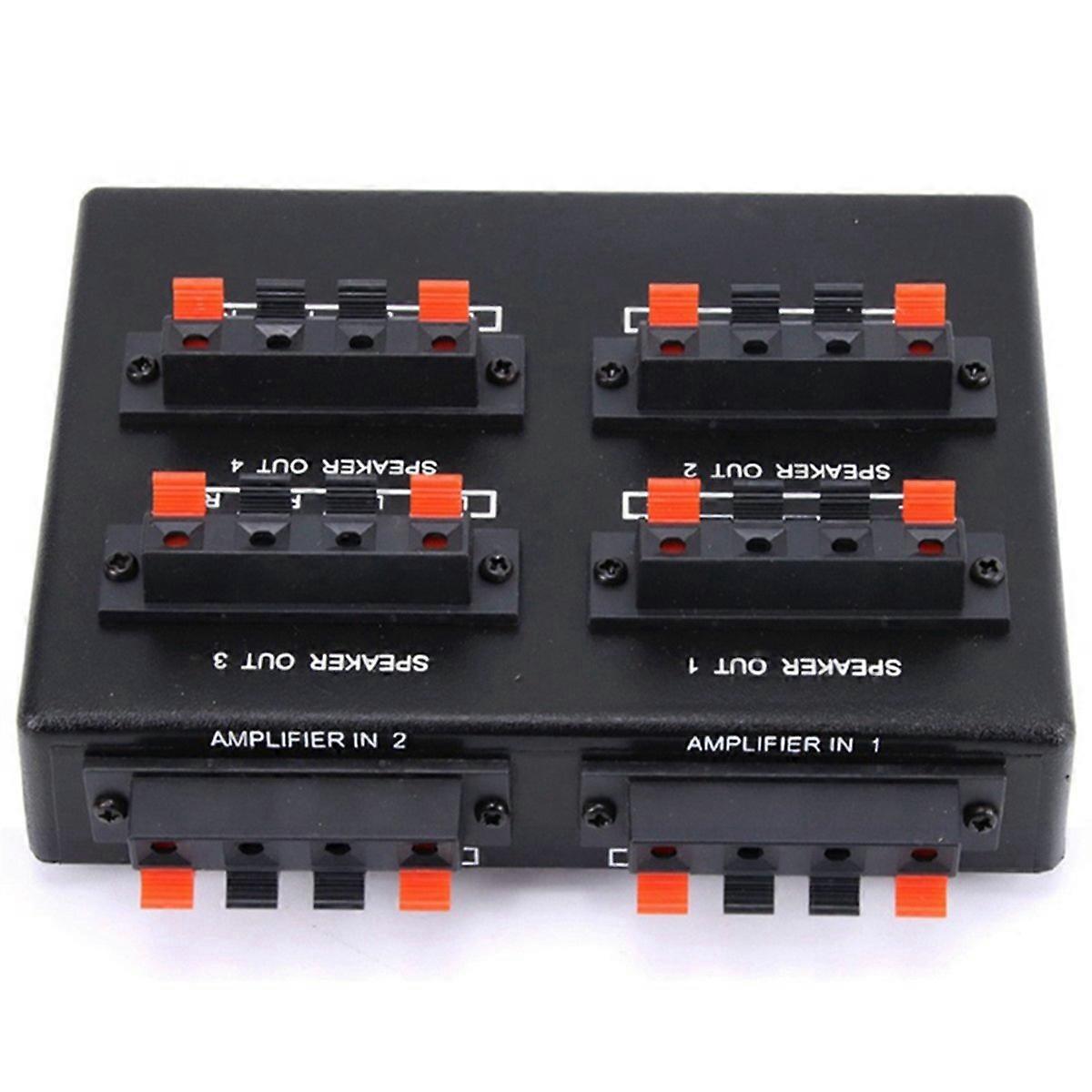 SP-24 Mini 2-in-4-OUT Stereo Audio Selector Verstärker Umschalter