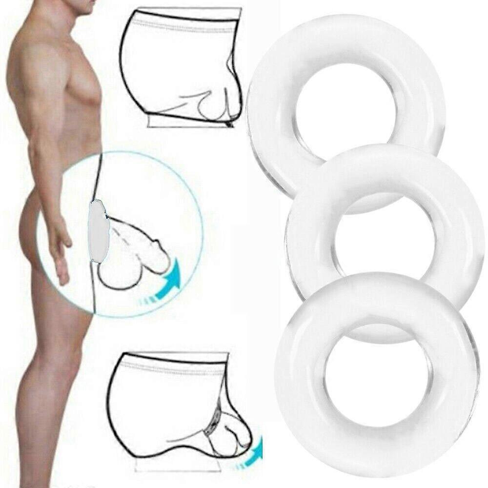 3PC Men Sexy Transparent High-Elastic Soft-Thong C-Strap Ring Circle Underwear