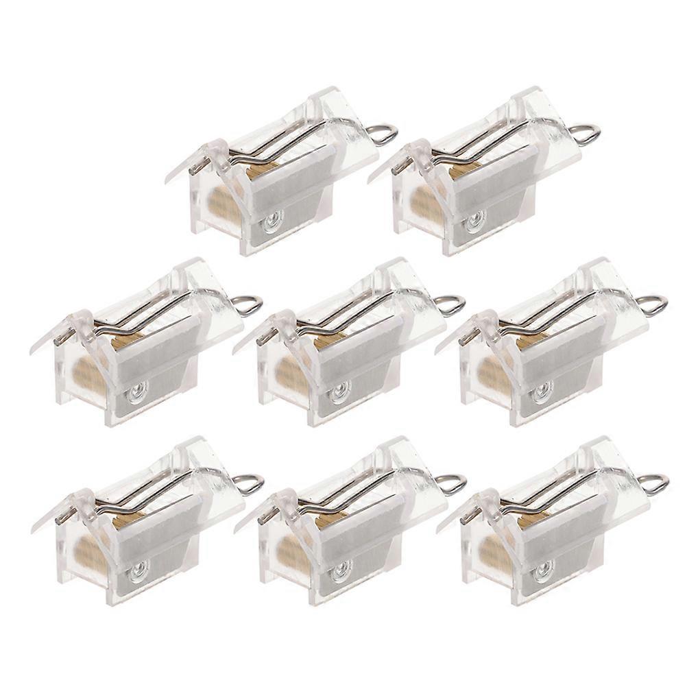 Roman Shade Cord Lock for Window Blinds Transparent POM Material Set of 8 Versatile Hardware