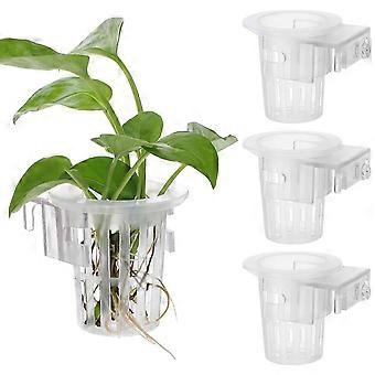 Aquarium Planter Cups Fish Tank Live Plants Freshwater Home Users Promote Healthy Growth 4Pcs
