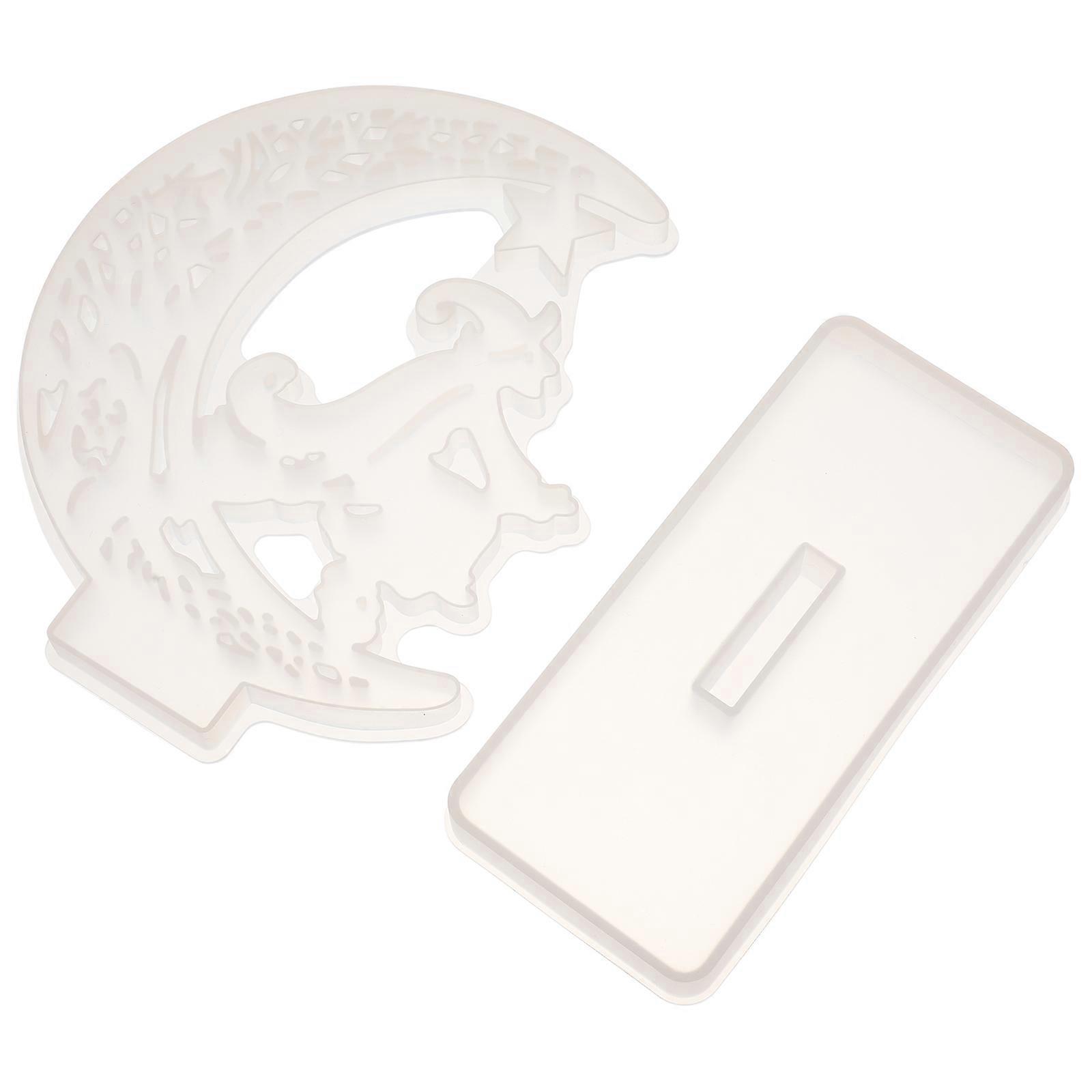 Crystal Epoxy Mold Witch Ornament Mold for Resin Craft 2Sets