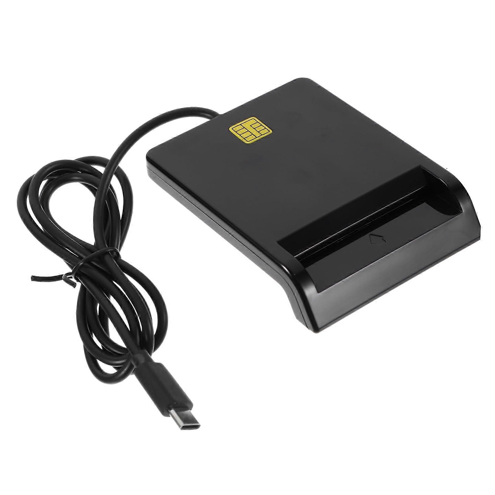 USB Smart Card Reader with Broad Compatibility for CAC DNIe SIM ID ATM Cards, Windows and macOS