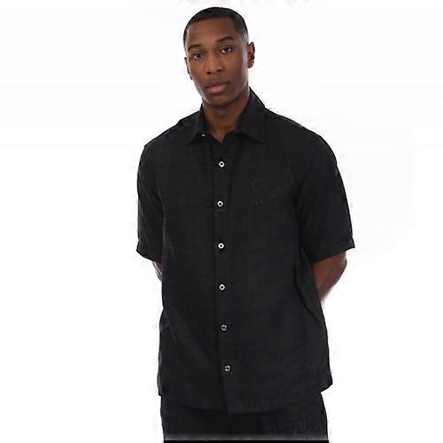 Off White Mens Linen 90s Bowling Shirt