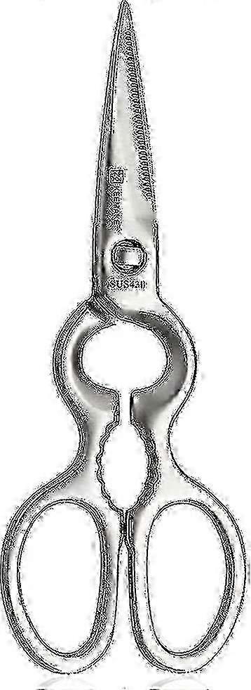 Professional 8-inch Kitchen Shears, Forged Stainless Steel for Versatile Cooking Needs