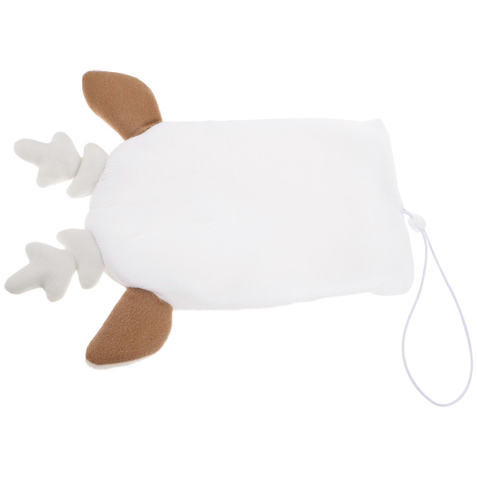 5Pcs White Ski Cover for Decorative Use with Soft Material