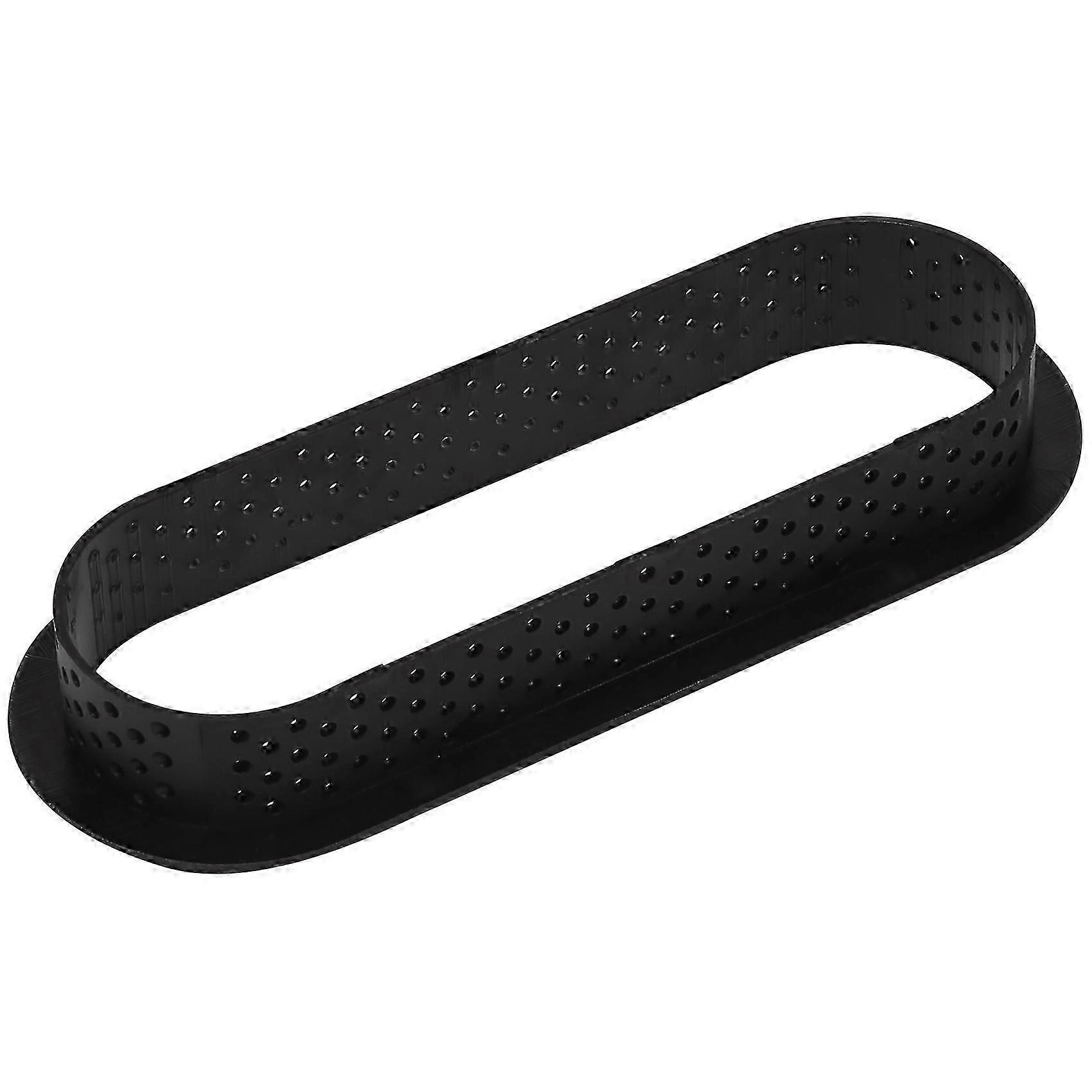 6Pcs Oval Tart Rings Heat- Perforated Cake Mousse Ring