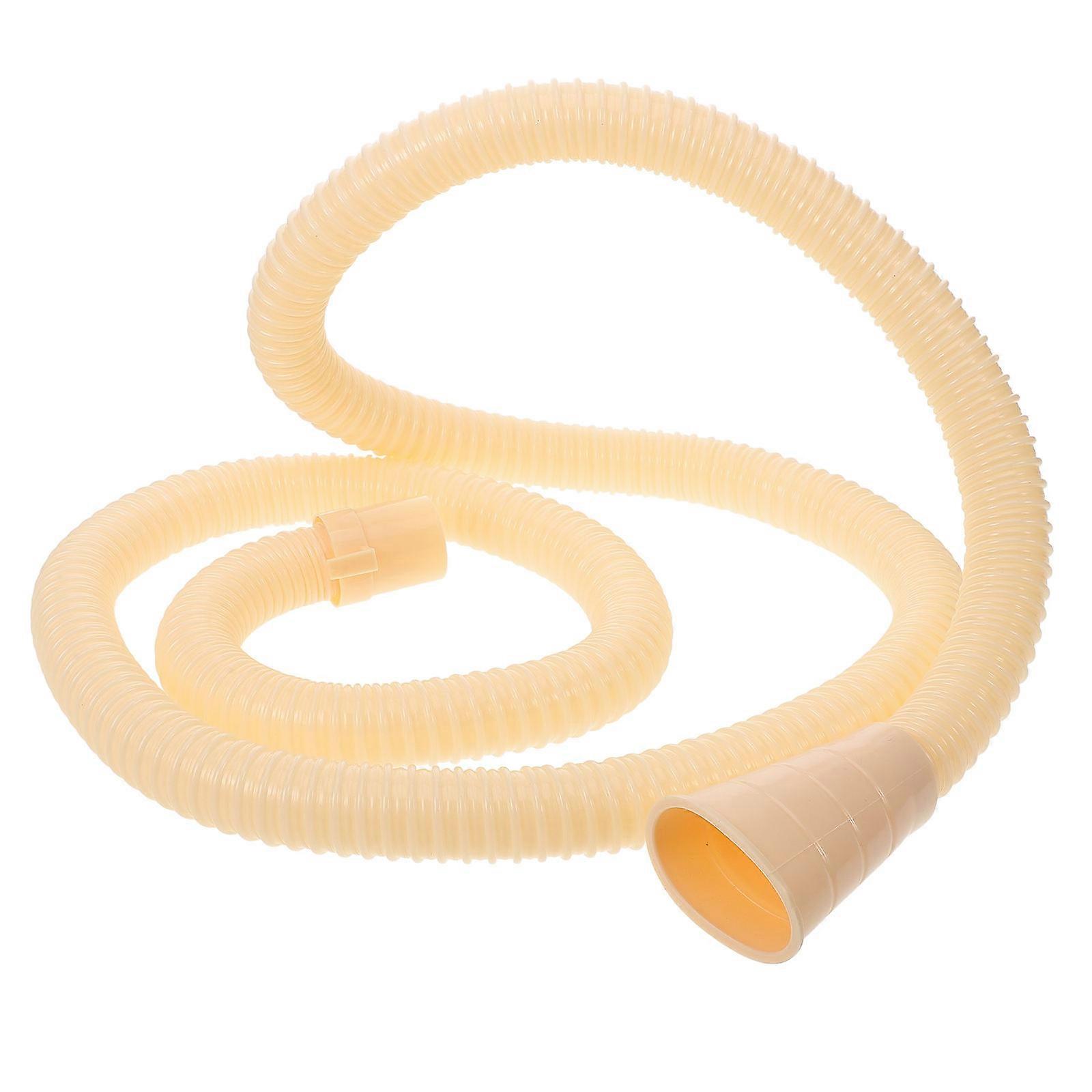 Washing Machine Outlet Hose Plastic for Household Use Beige Durable