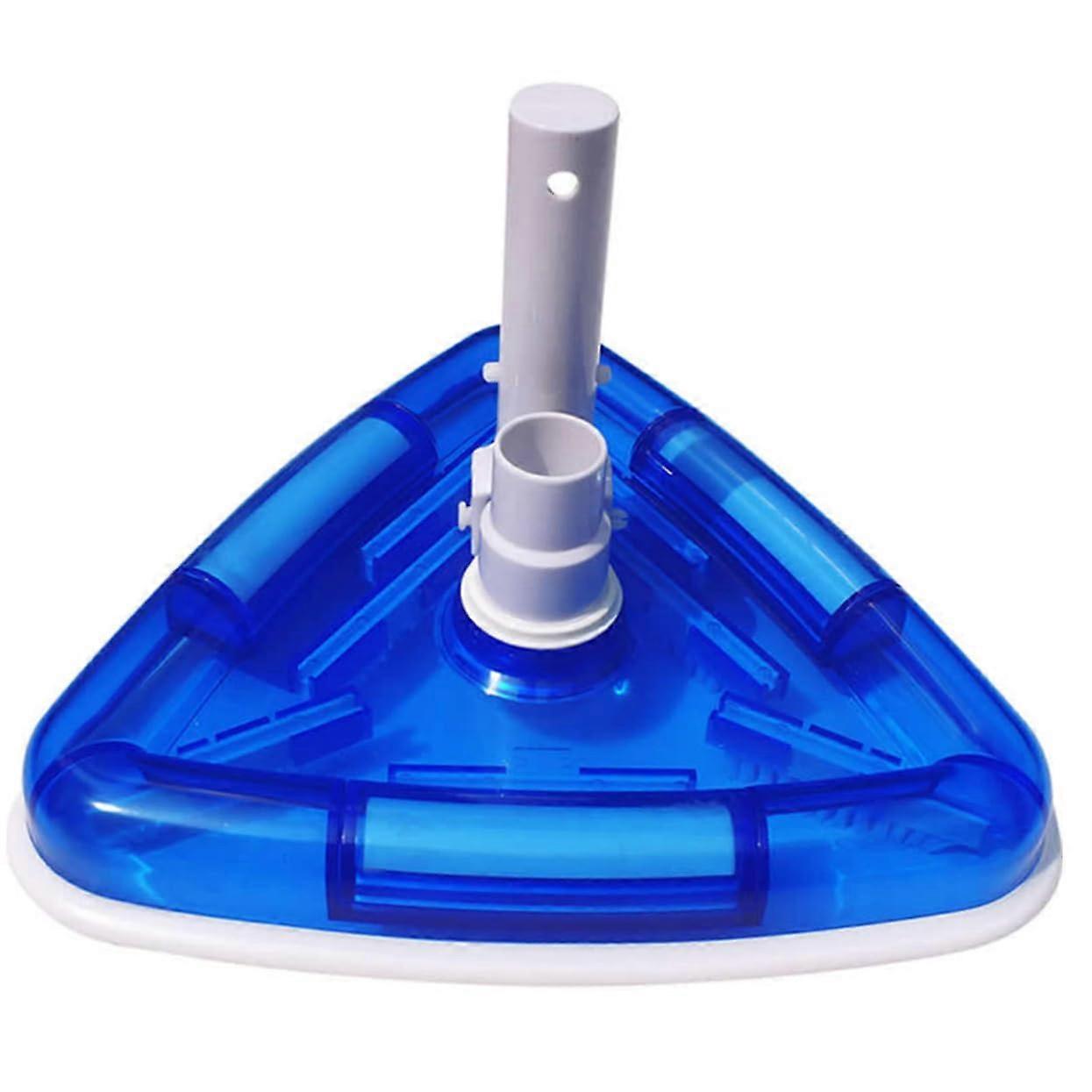 Triangular Pool Vacuum Head with Nylon Bristles for Accurate Corner Cleaning and Stain Removal