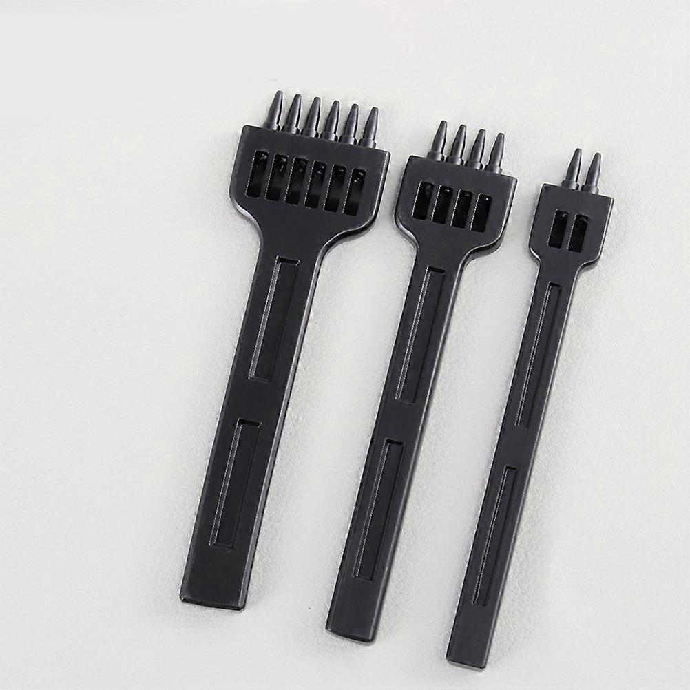 3Pcs Hole Punch Set for Craft Tool DIY Prong Round Hole Kit