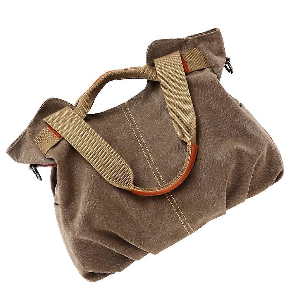 Canvas Shoulder Bag Simple Design Eco-Friendly Waterproof Sturdy Handle 1Set