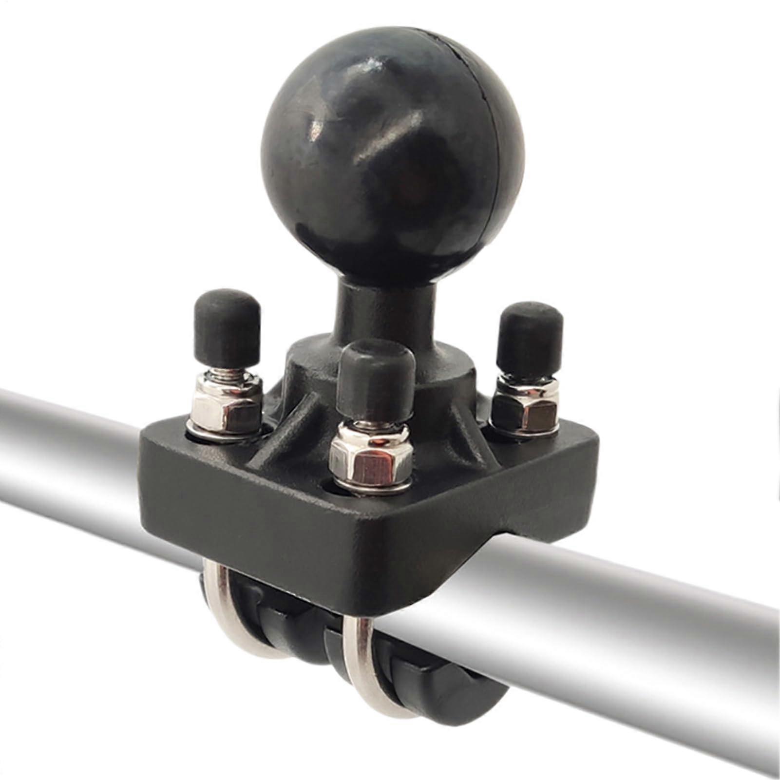 Motorcycle Camera Mount with Ball Head, Double U Bolt Action Camera Holder, 360° Adjustable, AntiVibration