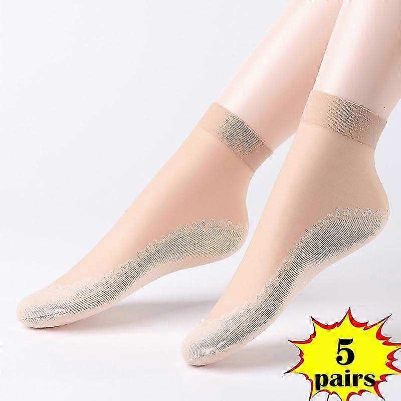 26-27 Women's Ultra-thin Cotton Silk Socks