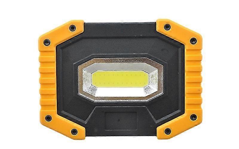 Construction Site LED Floodlight with Portable Lantern USB LED Floodlight for Camping, Construction Site, Garage, Workshop (1 Pack)