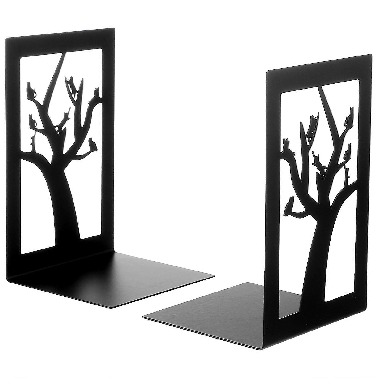 Magazine Stand Iron Material Preventing Tumbling Classroom Use 2Pcs