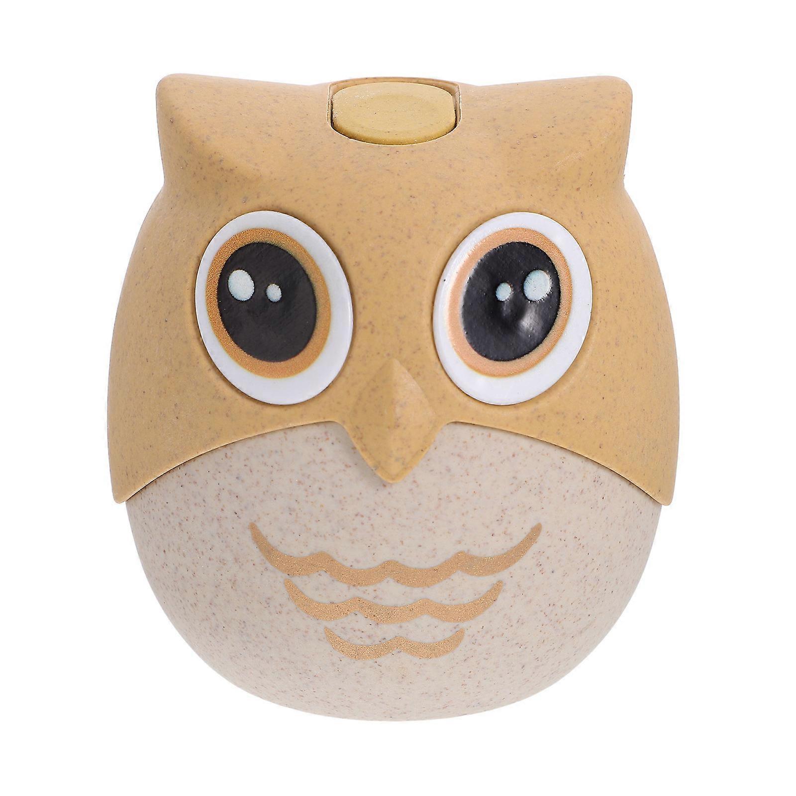 Creative Cartoon Owl Toothpick Holder Dispenser for Easy Storage and Hygiene Multi Straw 3.5x3.5 inches
