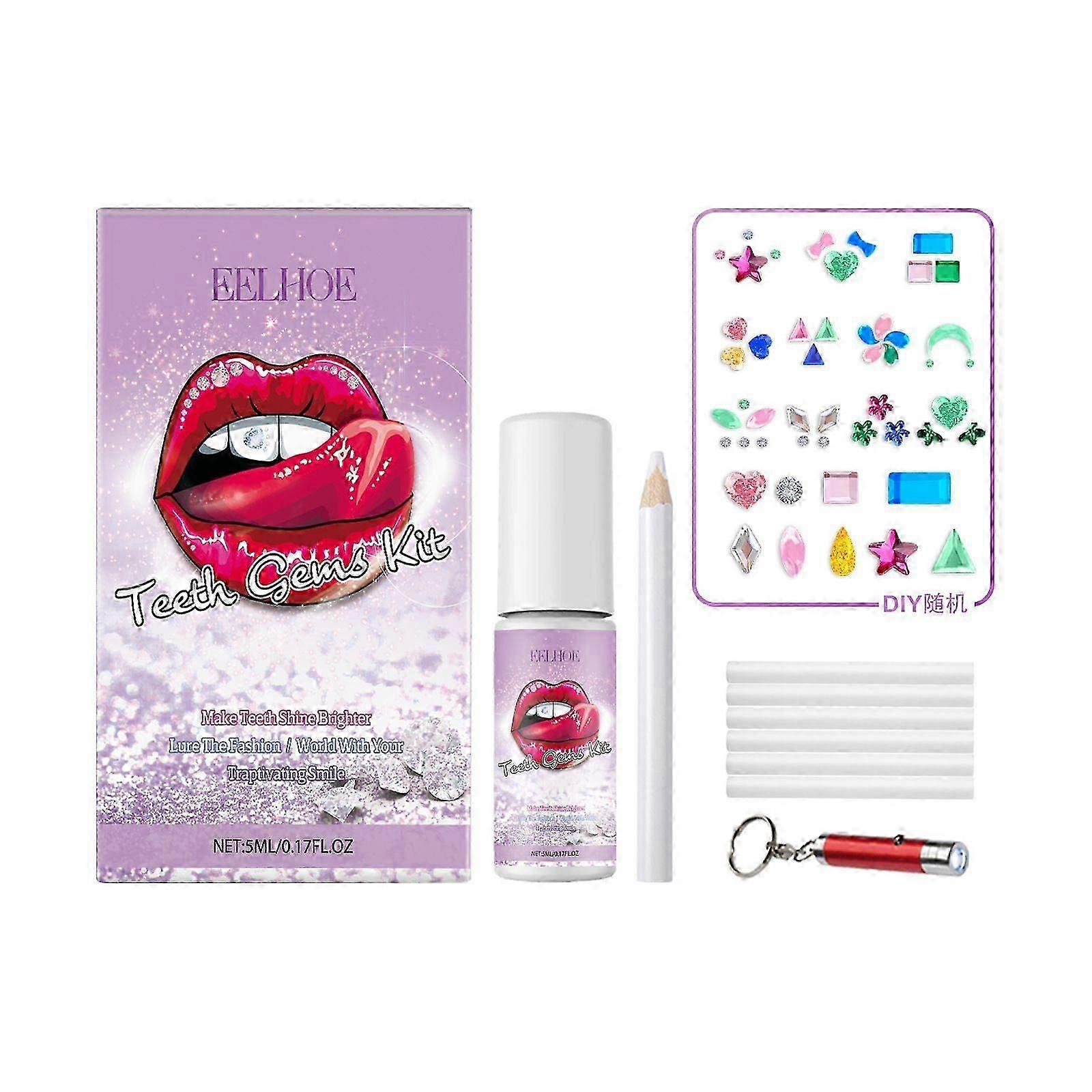 Shine Light Smile Dental Drill Set with Tooth Gems