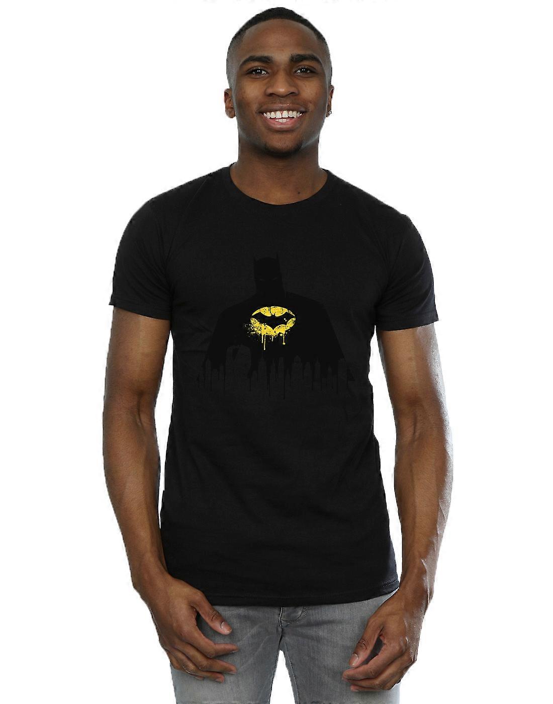 DC Comics Miesten Batman Shadow Paint T-paita
