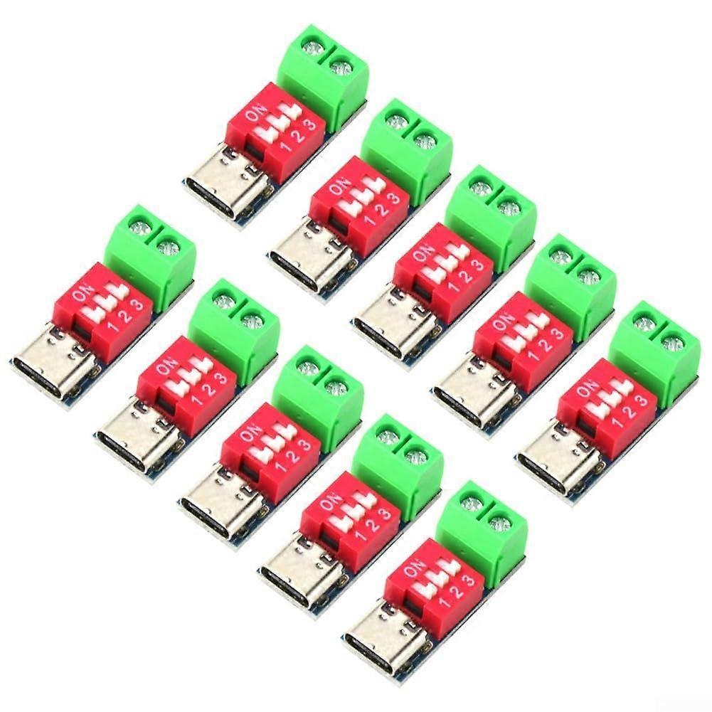 USBC PD Trigger Board 100W Fast Charging Adjustable Voltage Module PD3.0 PD2.0 QC 10PCS