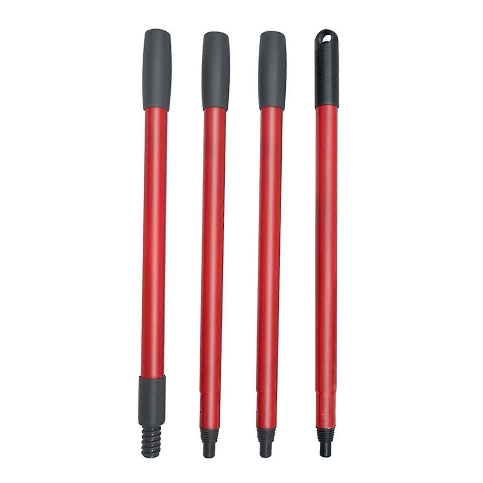 4PCS Mop Handle Replacement Set Adjustable Long Extension Handles for Easy Floor Cleaning