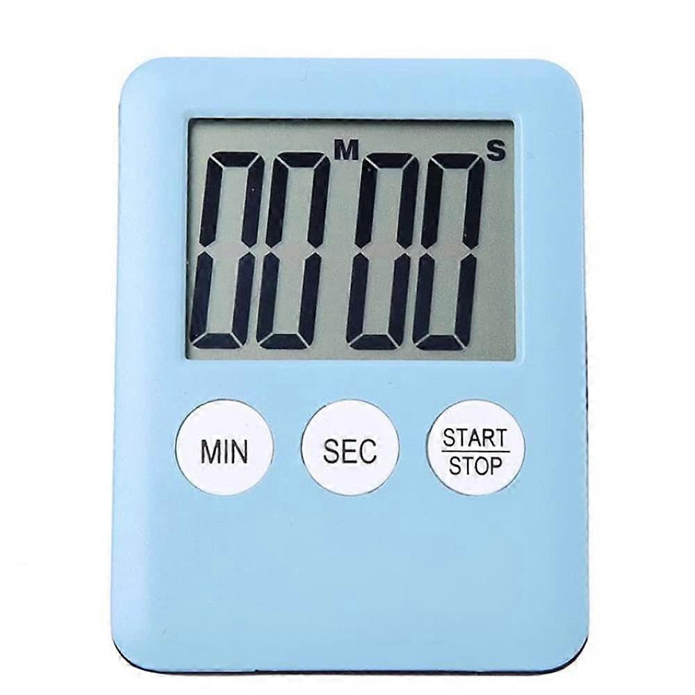 Digital Kitchen Timer with Large LCD Display Countdown and Count Up Cooking Clock Alarm Blue