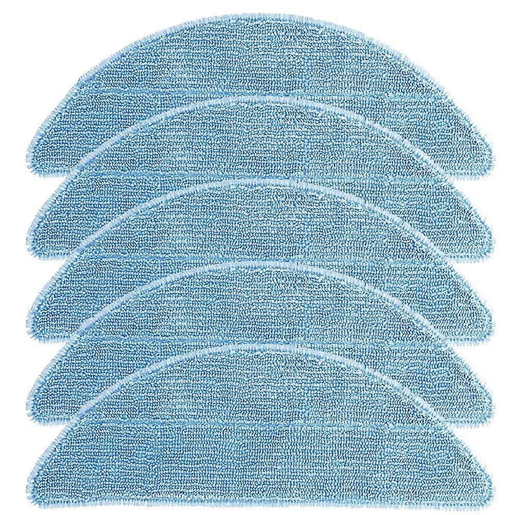 5PCS Robot Vacuum Mop Pads Washable Microfiber Cloths  Absorption Reusable Floor Cleaning