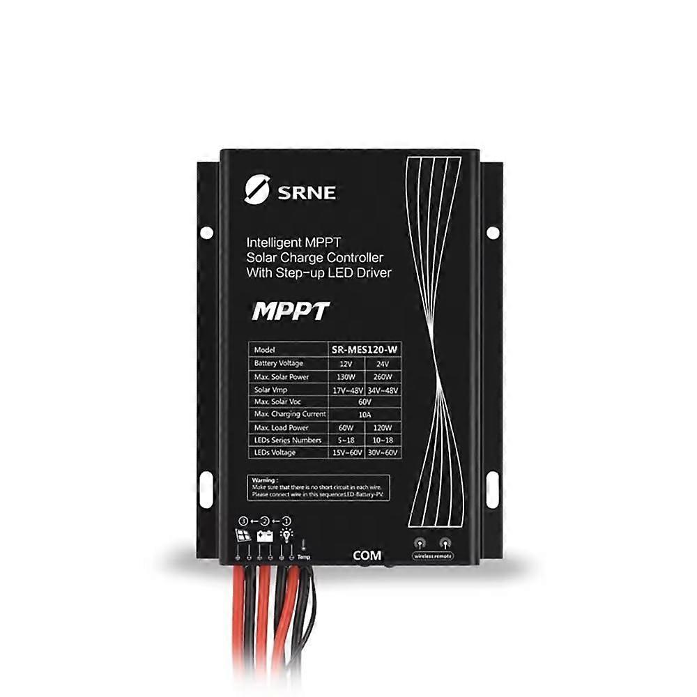 10A MPPT Solar Charge Controller 12V 24V for Street Light with LED Driver and Human Sensor