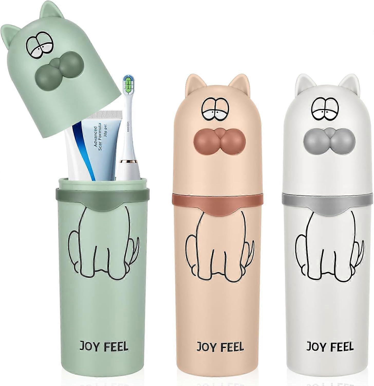 3-Piece Toothbrush Case Set